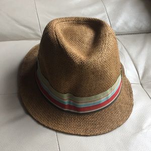 Sun n Sand ribbon trim 1.5” Brim Fedora Hat